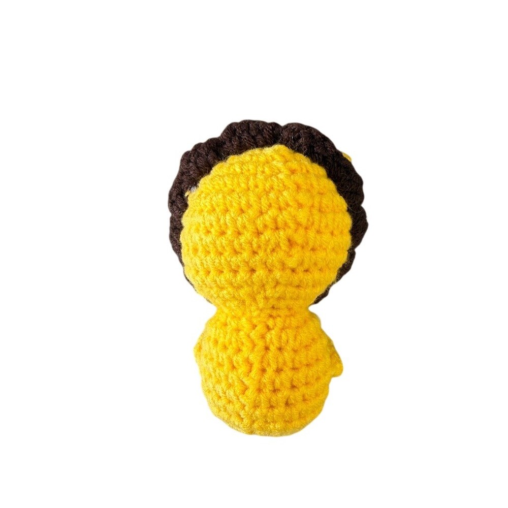 Mini Crochet Positive Lion Plush w/ Inspirational Message Card - Picture 2 of 2